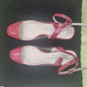 Chinese Laundry Red Ankle-Strap Sandals with Flat Sole